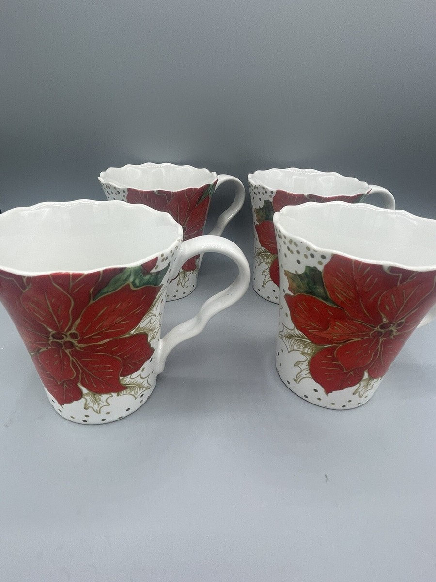 222 Fifth Winter Harmony Mugs X4 10081899