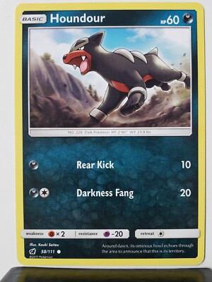houndour pokemon card - 007/064 - Shrouded Fable have for your premier collection. Houndour 58/111 - NM -