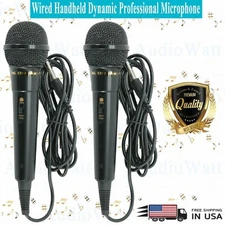 2x SM30 Wired Handheld Dynamic Professional Vocal Studio Microphone w/ XLR 3 Pin