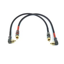 -055 90 Degree Right Angle RCA Subwoofer Cable Audio Cable RCA Male to Male A...