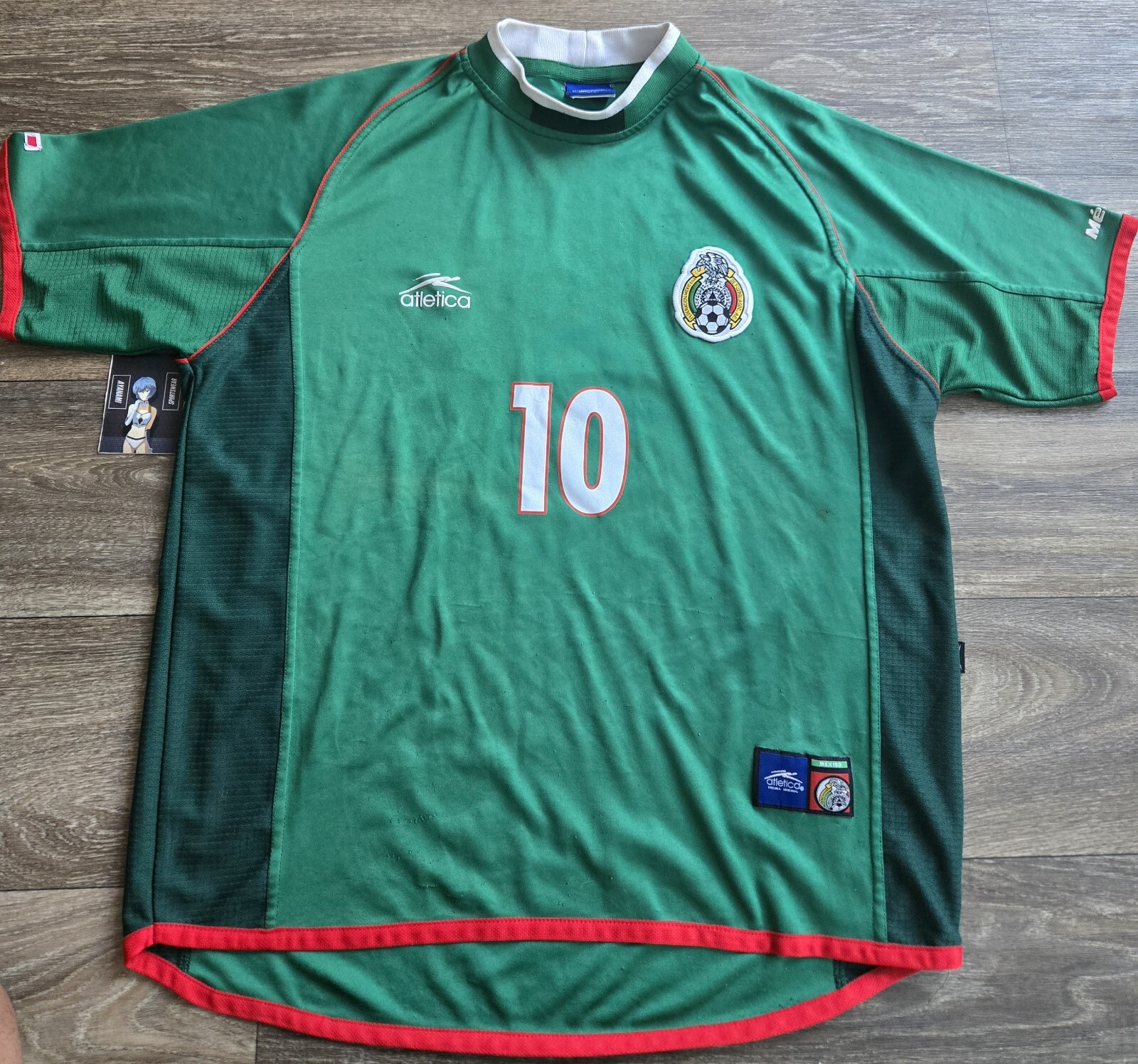 Atletica Mexico Copa America 2001 Cuauhtemoc Blanco Futbol Soccer Jersey Large