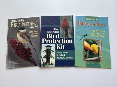 Vtg Brochures on Birds, Enjoying Bird Feeding, Bird Protection Kit, Birdscaping