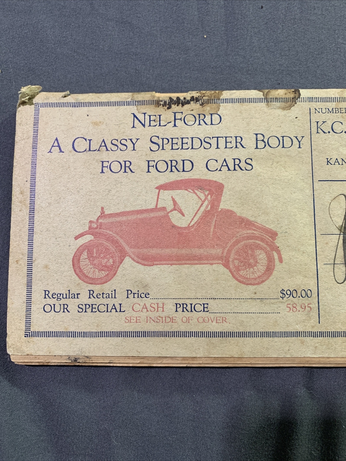 Antique 1917 K.C. Auto Parts Kansas City, MO Graphic Early Auto Booklet Guide eBay