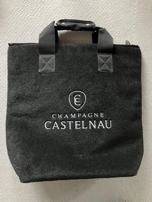 Champagner Castelnau Kuehltasche 3 Flaschen Champagner Sekt Wein Tasche Filz - Bild 1 von 4