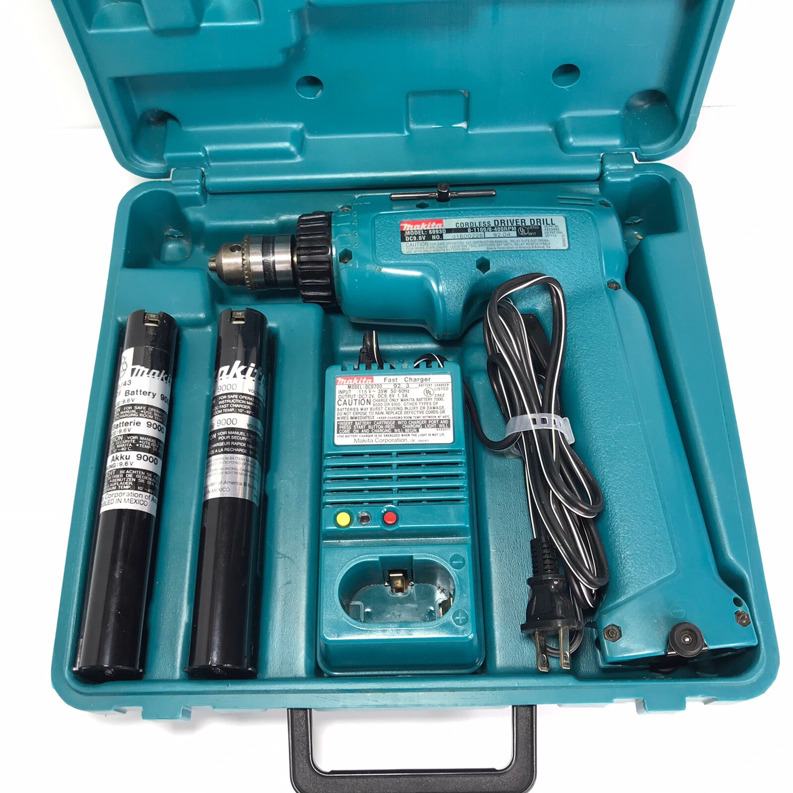 Vintage Makita Cordless Drill Driver 6093D 9.6V [ For Parts or Repair