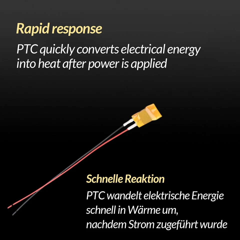 PTC Heizplatte 5V,12V,24V,220V Heizelement Thermostat Heizung Platte 50℃-270℃ - Bild 4 von 4