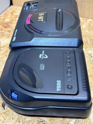 SEGA Mega CD 2 Mega Drive Set HAA-2912 Working Rare Game
