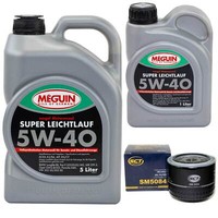 MotoröL Set 5W-40 Vollsynth Meguin 6 Liter + ÖLfilter FüR Fiat Vw Transporter V