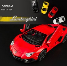 New 1:32 Lamborghini Aventador LP750-4 SV Sound&Light Diecast Model Car Toy Gift