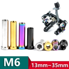 Titanium M6 Brake Caliper Mount Recessed Pivot Bolt Nut 13mm-35mm for Fork Frame