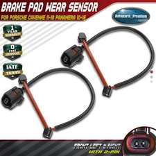 2x Front Disc Brake Pad Wear Sensor for Porsche Cayenne 2011-2018 Panamera 10-16