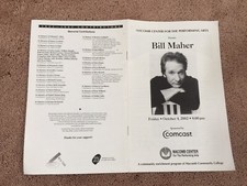 Bill Maher 2002 Flyer Pamphlet