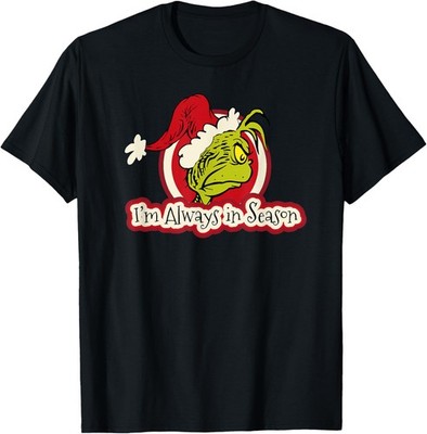 DrSeuss Grinch Always In Season Short Sleeve T-shirt