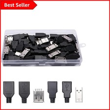 USB Typ A 12 Set Stecker & Buchse Adapter Steckverbinder für vielseitigen Einsatz