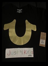 New Mens True Religion Horseshoe T Shirt Black 2XL NWT 100% Authentic