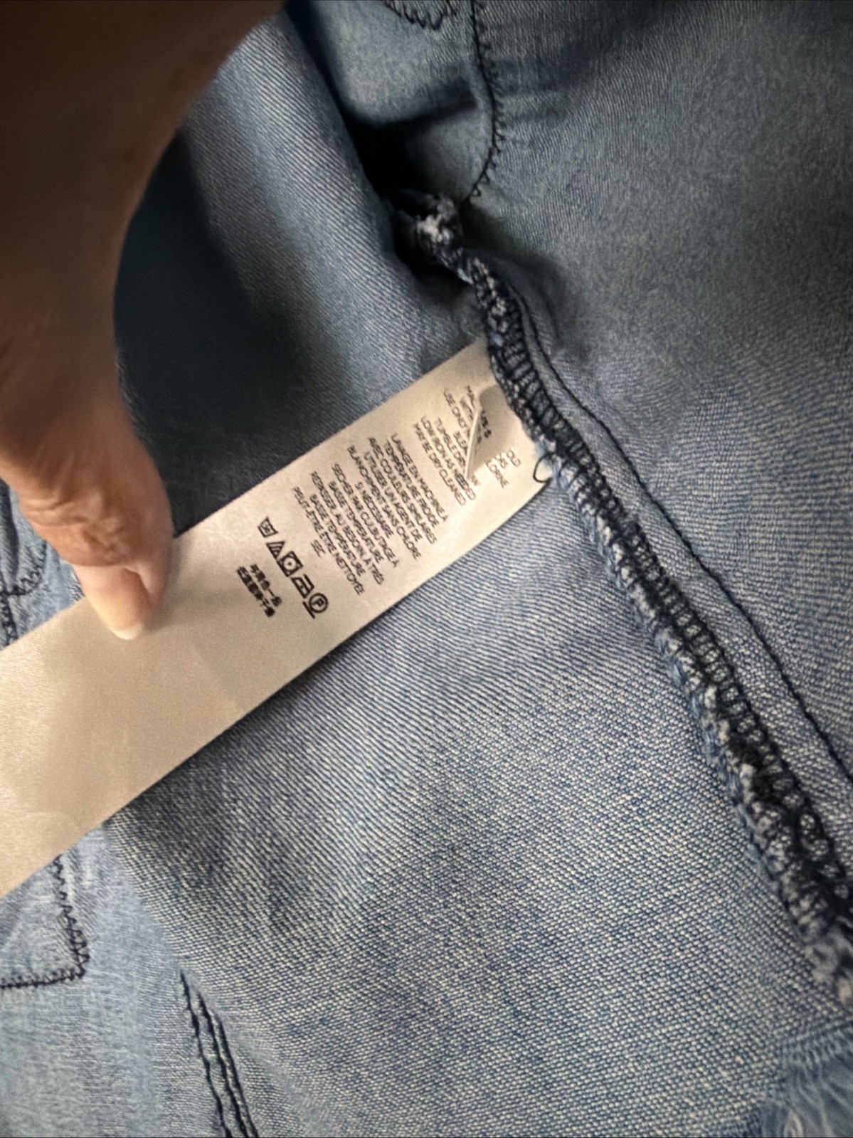 We The free Patchwork Denim Jacket With Distressi… - image 3