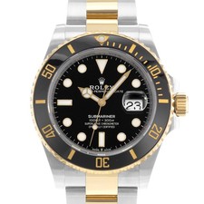 Rolex Submariner Date 126613 41mm Black Dial Steel Yellow Gold Mens Watch Card