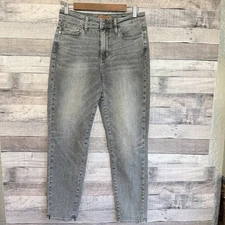 Judy Blue Jeans Womens Stone Wash Gray High Waist Slim Fit Stretch JB88744 7/28