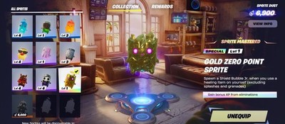 Fortnite Gold Zero Point Sprite