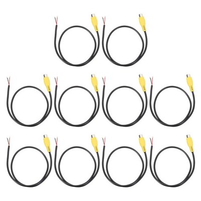 1,6FT RCA-Kabel für Lautsprecher mit gelbem Stecker, 10er Pack
