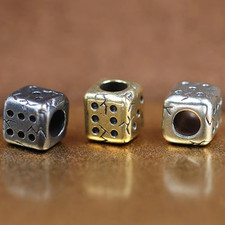 Brass Beads EDC Outdoor DIY Paracord Bracelet Key Chain Lanyard Pendant Hanging