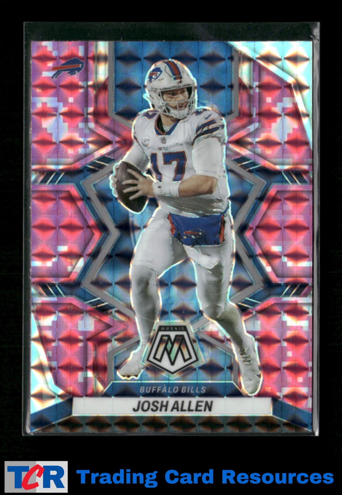 2022 Panini Mosaic #20 Josh Allen Mosaic Camo Pink