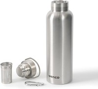 Wenco Trinkflasche 0,5L Edelstahl Silber Wasserflasche Thermosflasche Flasche