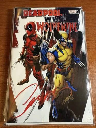 DEADPOOL WOLVERINE WWIII #1 J SCOTT CAMPBELL VARIANT SIGNED /W COA SDCC CON
