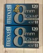Maxell 8mm High Grade GX-MP 120 Min Camcorder Video Tape Lot 2 New Sealed