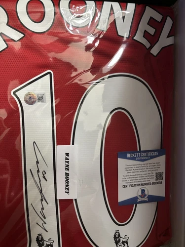 Wayne Rooney Leaf Autographed Soccer Jersey