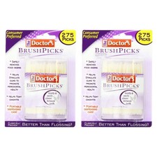 The Doctor's BrushPicks Toothpicks, 275 Picks Per Pack 2 Packs