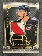 2022-23 Upper Deck Premier David Jiricek Focus Rookie Patch Auto #/49