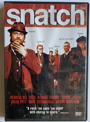 Snatch - DVD -  Very Good - Benicio Del Toro, Brad Pitt Save on shipping