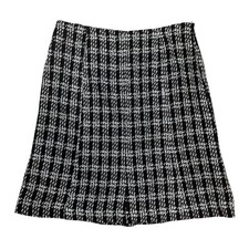 Black White Lined Skirt sz 12 NEW JOHN PAUL RICHARD Uniform