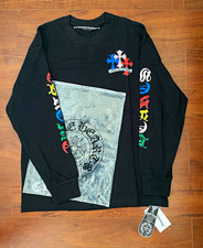 Chrome Hearts Black Multicolor Cross Logo Long Sleeve Size M Read Description Chrome Hearts Black Multicolor Cross Logo Long Sleeve Size M Read Description