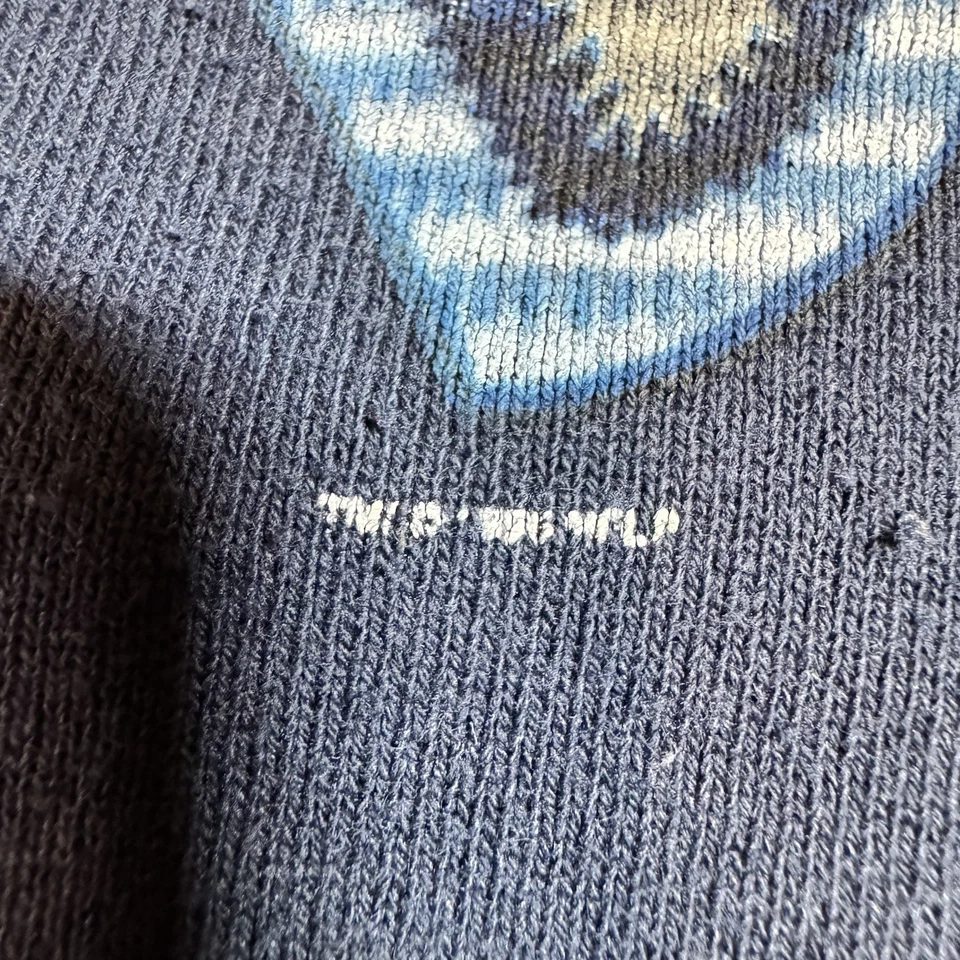 Vintage New England Patriots Mens Large Crewneck Sweatshirt Blue Pullover - Image 4 of 4