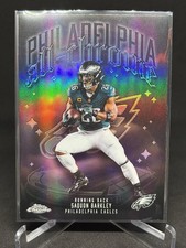 2025 Topps Chrome. All-Chrome Team - #ACT-3 Saquon Barkley (Refractor)