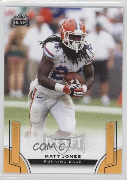 2015 Leaf Draft Gold Matt Jones #40 Rookie RC 9m0