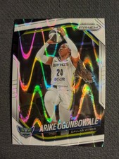 2025 Panini Prizm WNBA White Seismic ARIKE OGUNBOWALE WNBA