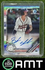 Braden Shewmake Auto 2019 Bowman Draft 319/499 Chrome Pick Refractor Braves