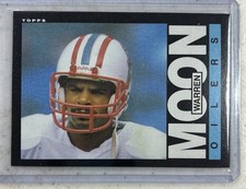 1985 Topps #251 Warren Moon Rookie RC Houston Oilers HOF NFL Football Card. rookie card picture