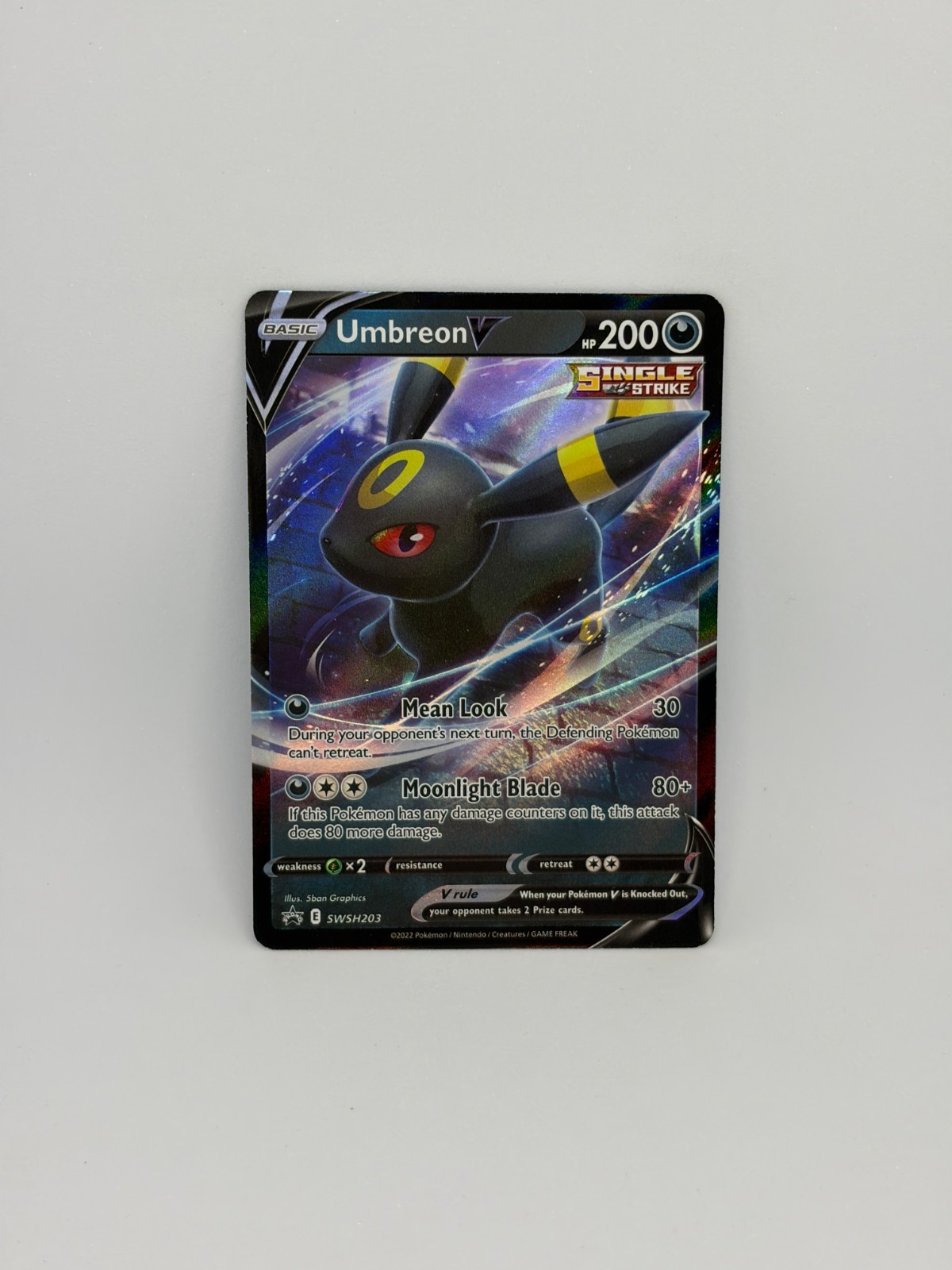 Pokemon Card Umbreon V SWSH203 Black Star Promo HOLO RARE - NM