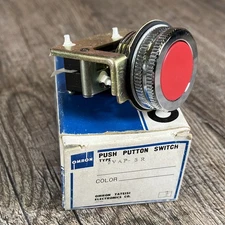 Omron 2VAP-3R Momentary Pushbutton Switch Red VAP Series NOS Japan