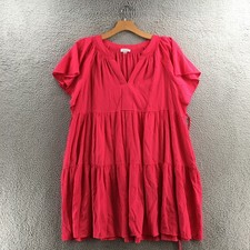 Calvin Klein Womens Pink Tiered Mini Dress Womens 18M Pink Pull On Short Sleeve