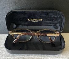 COACH Eyeglasses HC6065 5287 Confetti Light Brown 51/17/135 Frames Case Cloth