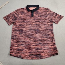 Under Armour The Iso Chill Polo Shirt Mens Small Pink Black Performance Heather