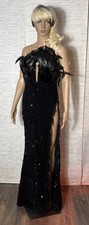Angelina Feather Sequin Maxi Dress From Fashion Nova. Size M