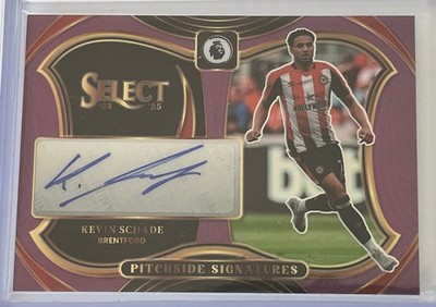 2024-25 KEVIN SCHADE PURPLE /49 AUTO PANINI SELECT PREMIER LEAGUE AUTOGRAPHS