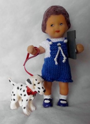 Puppenstube - Puppe -ARI-  Püppchen 10 cm groß