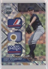 2018 Elite Extra Edition Triple Materials Holo Silver 1/1 Josh Staumont hg6